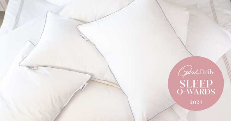 Pillows with Oprah Daily Sleep O-Wards 2024 badge